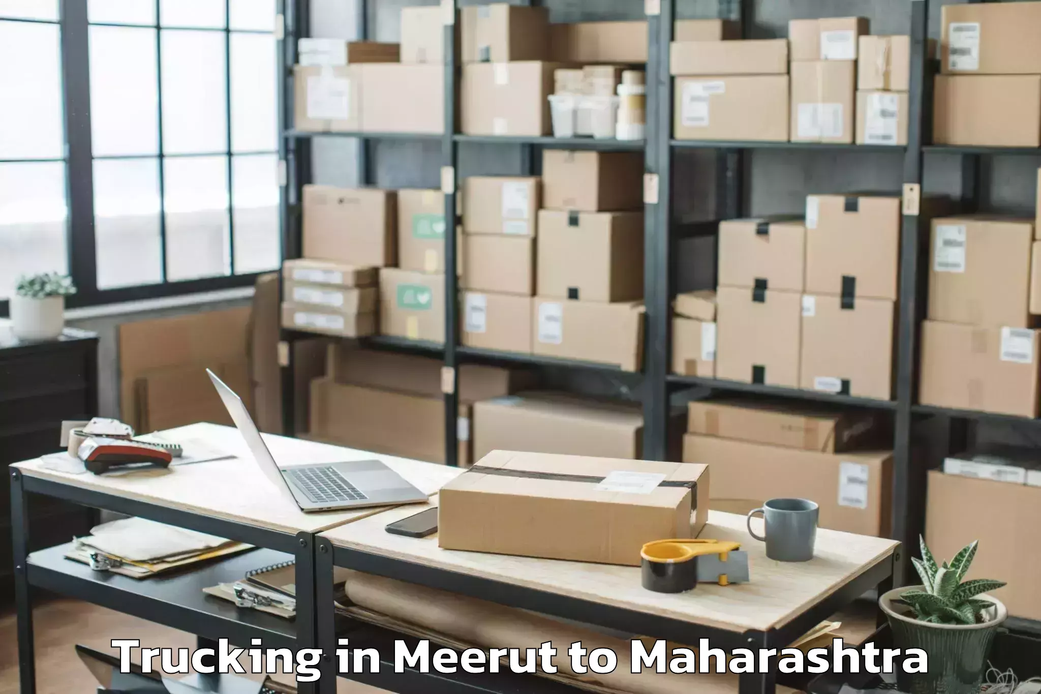 Book Meerut to Kinwat Trucking Online